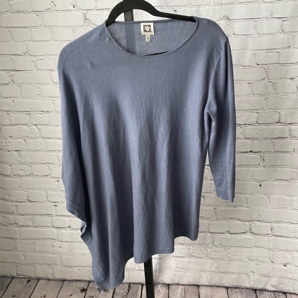 Anne Klein Draped Asymmetrical Sweater Size Small